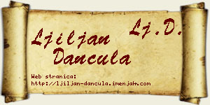 Ljiljan Dančula vizit kartica